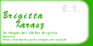 brigitta karasz business card